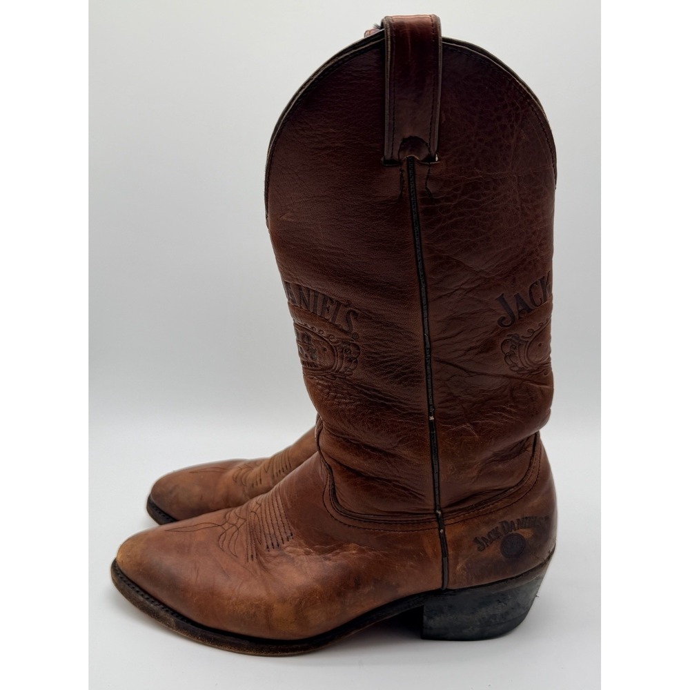 Jack Daniels Boots‎ Men's Size 9D Brown Old NO. 7 Leather Western Cowboy